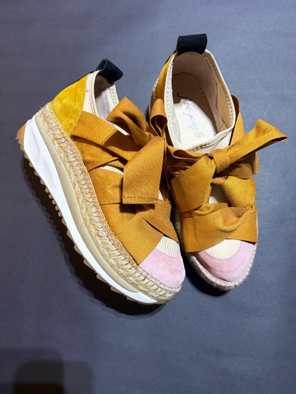 Women's Free People Chapmin Espadrille Sneaker (Size ~7?) - like new!